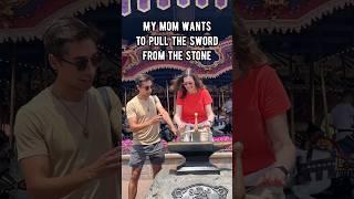 My MOM Pulled The Sword In The Stone At Disney World