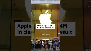 Apple to pay $14.4M in class-action lawsuit #shorts 