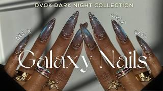 You MUST See This!  DVOK Dark Night Collection | Stunning Galaxy Nail Art & Gel X Nails Tutorial