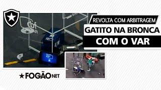 Gatito fica na bronca com VAR após Botafogo x Internacional