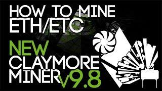 How To Mine Ethereum ETH/ETC, NEW Claymore Miner V9.8 WINDOWS/LINUX