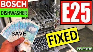 Bosch Dishwasher E25 Error Code and How to Clean Filter for Maximum Efficiency