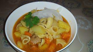 Вкусный Суп с Макаронами. Даамдуу Суюк тамак.тамак жасоонун турлору Фантастически вкусно и сытно