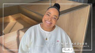 Part 3 -  Kitchen Makeover | Custom Building Lower Coffee Bar Cabinets