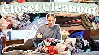 Massive Closet Cleanout Part 2: Postpartum Mom Organize & Declutter