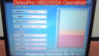 Osteopro UBD2002A Software operation