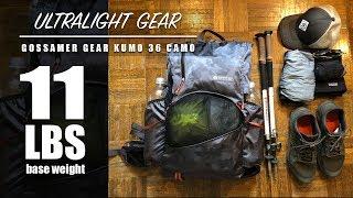 11 LB BASE WEIGHT - Gossamer Gear Kumo 36 Camo