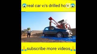 drilled car v/s real car @experiment tv #short