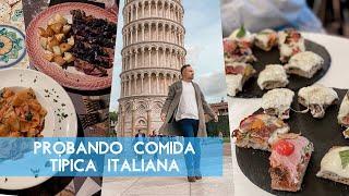 Probando la mejor PIZZA de FLORENCIA COMIDA ITALIANA auténtica