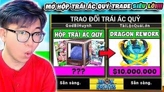 BI HUỲNH 24H LÀM GIÀU TRADE TRÁI ÁC QUỶ BẰNG HỘP THẺ ONE PIECE TRONG BLOX FRUITS