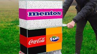 Experiment: Coca Cola VS Mentos & Fanta VS Mentos