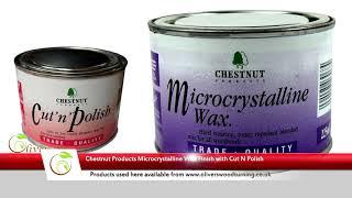 How to use Chestnut Products Microcrystalline Wax and Cut N Polish on a Rice Bowl - Quick Demo