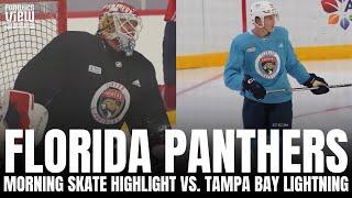 Florida Panthers First Practice Preparing for Tampa Bay Series With Sergei Bobrovsky & More Panthers