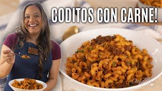 Coditos con Carne Molida | Dominican Style Goulash | Chef Zee Cooks