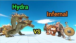 Can hydra beat all infernal ? animal revolt battle simulator Hydra vs infernal