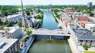 CAMBRIDGE Galt Ontario Canada - Drone View 4K footage