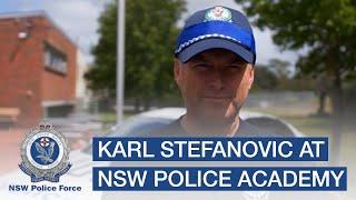 Karl Stefanovic at the NSW Police Academy - NSW Police Force