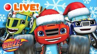  LIVE: Blaze Rescues the Holidays! w/ AJ & Santa Claus!  | Blaze and the Monster Machines