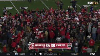 New Mexico UPSETS #18 Washington State and fans gather on the field