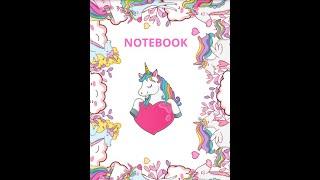 Composition Notebook : Wide Ruled Paper Notebook Journal - Lined Notebook | Cute Unicorn