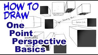 Step By Step. How to Draw Basic ONE POINT PERSPECTIVE for Beginners #WaldenWongArt #StayHome #WithMe