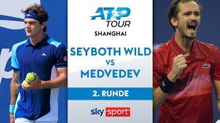 Seyboth Wild  vs. Medvedev - Runde 2 | Rolex Shanghai Masters 2024 | Highlights - Sky Tennis