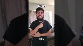 Risk, Hazard, Deadline ASL #asl #deaf #signlanguage #shorts #fyp