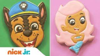 DIY Cookie Art  Ft. PAW Patrol, Butterbean’s Café & Bubble Guppies | Stay Home #WithMe | Nick Jr.