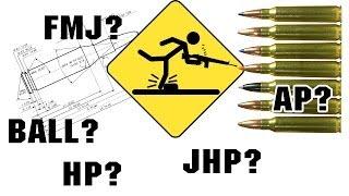 Ball, FMJ, HP, JHP, AP? - Gunning for Dummies 2