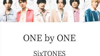 ONE by ONE / SixTONES#sixtones