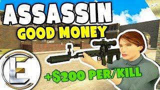 Life As An Assassin - Gmod DarkRP (Assassination Attempt Good Money?)