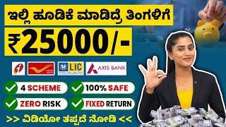 4 Best Investment Plans for Monthly Income in 2024 | Money Management In Kannada | Investment Plans