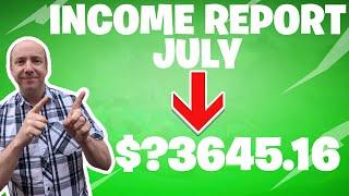 Blogging Income Report July 2021