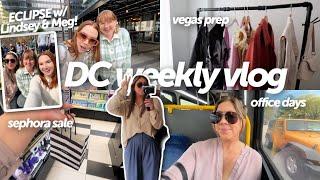 work week in my life in DC: Lindsey & Meghan visit! Solar eclipse, Sephora Sale, Packing for Vegas