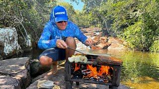 PESCARIA E ALMOÇO NA CACHOEIRA