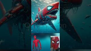 superheroes but robot shark Marvel & DC-All Characters #marvel #avengers#shorts#robot