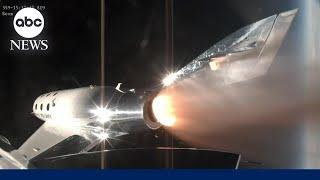 Virgin Galactic's 1st space tourism flight underway | ABCNL