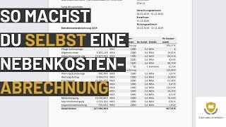 So erstellst du eine Nebenkostenabrechnung (Excel Vorlage)