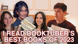 I READ BOOKTUBER'S BEST BOOKS OF 2023 ft. @haleypham @katieisreading @ebnovels