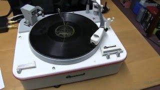 GARRARD TYPE A Record player. Fully restored. Demonstration.