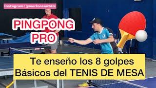 Los 8 golpes básicos para jugar TENIS DE MESA | PING PONG | #tenismesa #pingpong #tutorial