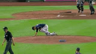 Jake Odorizzi hit by comebacker: 8/21/2020