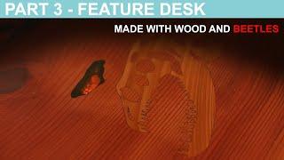 EPIC 3 metre JURASSIC PARK inspired DESK BUILD with REAL BEETLES for my office build: Part 3