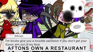 AFTON FAMILY OWN A RESTAURANT//FNAF//My AU/ GONE WRONG