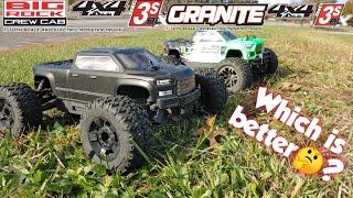 Arrma Granite vs Arrma Big Rock - which one is better