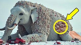 Elephant Stuck With Millions of Barnacles Gets FREED!