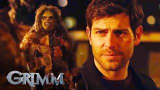 Nick Gets Attacked By Bloodthirsty Wolf Wesens | Grimm