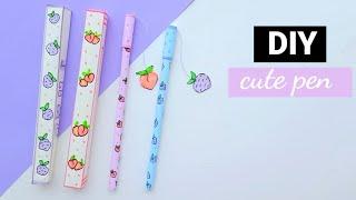 DIY homemade cute pen decoration /How to make pen decoration /homemade pen idea / #shorts