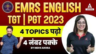 EMRS TGT PGT English Important Topics | By Nidhi Arora