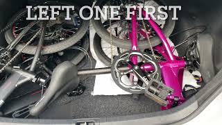 Ideal Way to Fit 2 Master Crius D Foldable Bikes in Toyota Corolla Boot